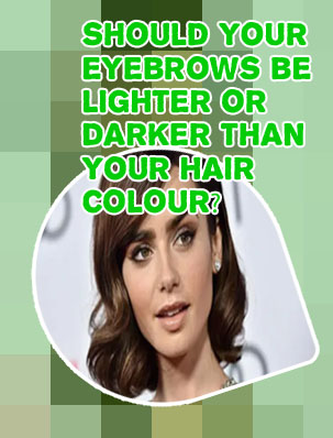 Eyebrow color for black hair
