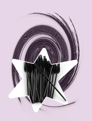 Mascara with comb wand